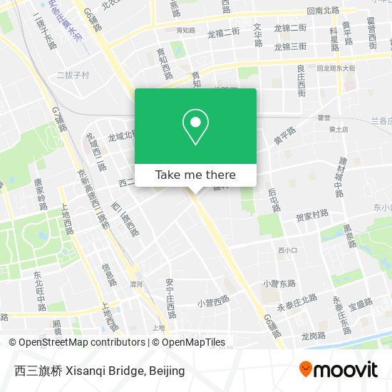 西三旗桥 Xisanqi Bridge map