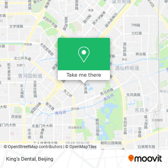 King's Dental map