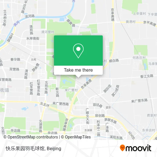 快乐果园羽毛球馆 map