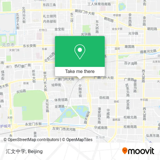 汇文中学 map
