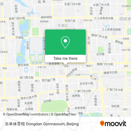 东单体育馆 Dongdan Gymnasium map