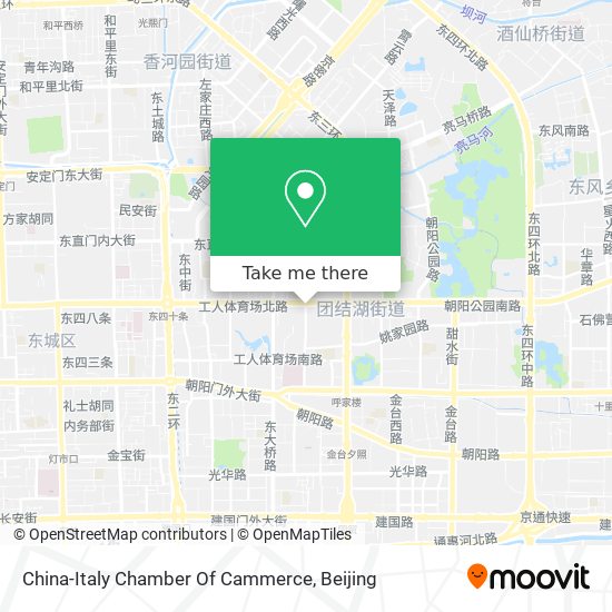 China-Italy Chamber Of Cammerce map