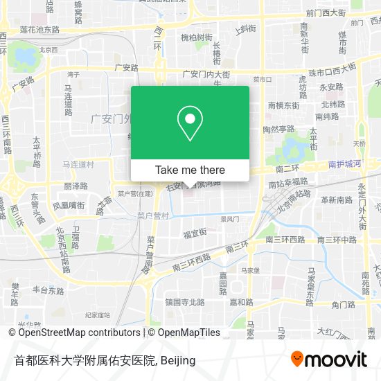 首都医科大学附属佑安医院 map