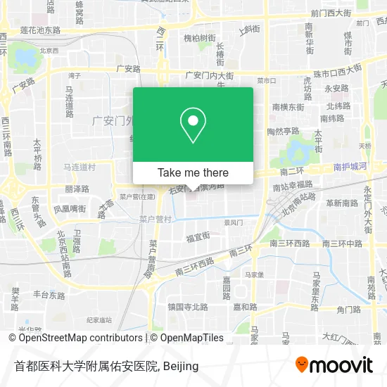首都医科大学附属佑安医院 map