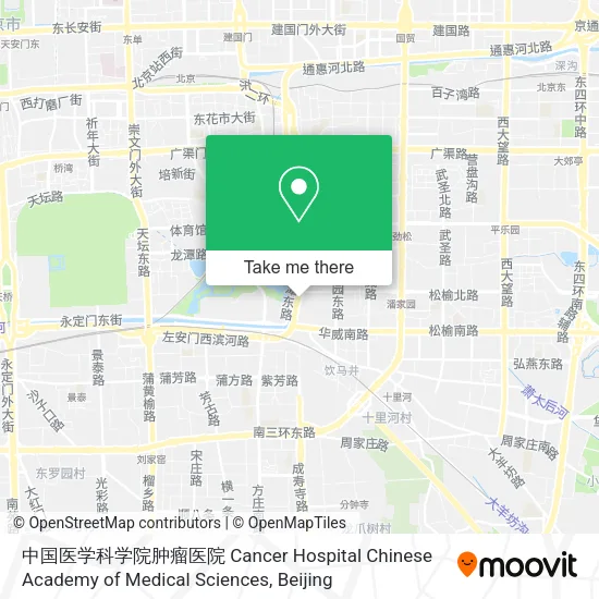 中国医学科学院肿瘤医院 Cancer Hospital Chinese Academy of Medical Sciences map