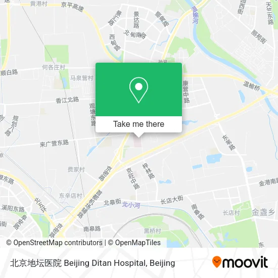 北京地坛医院 Beijing Ditan Hospital map