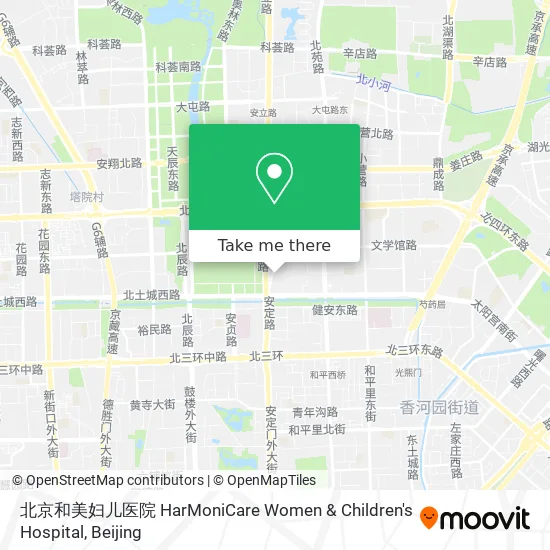 北京和美妇儿医院 HarMoniCare Women & Children's Hospital map