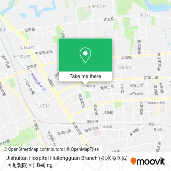 Jishuitan Hospital Huilongguan Branch (积水潭医院回龙观院区) map
