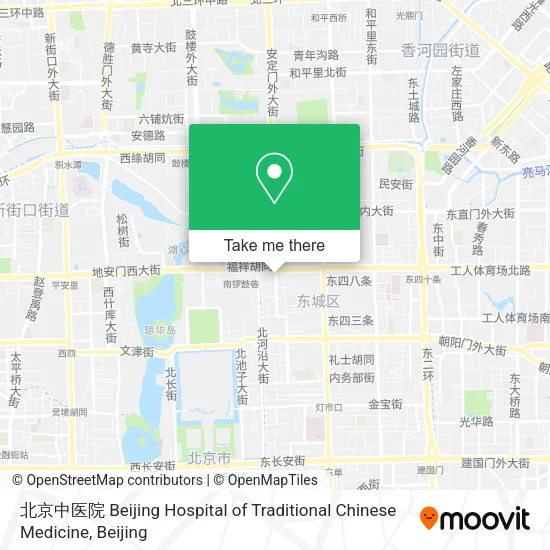 北京中医院 Beijing Hospital of Traditional Chinese Medicine map