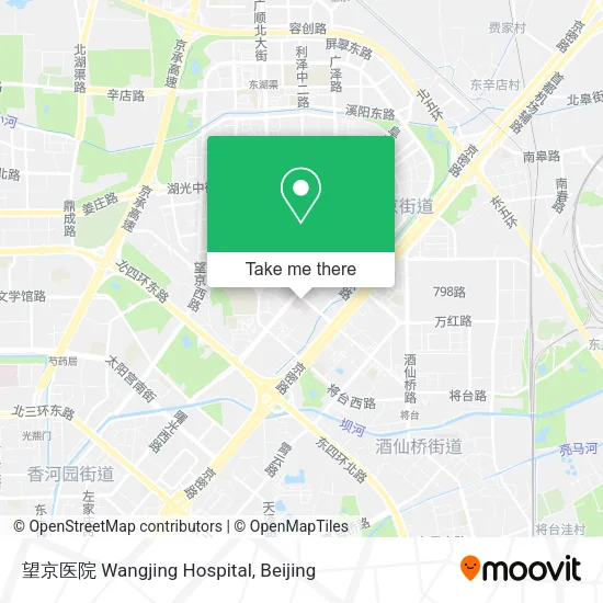 望京医院 Wangjing Hospital map
