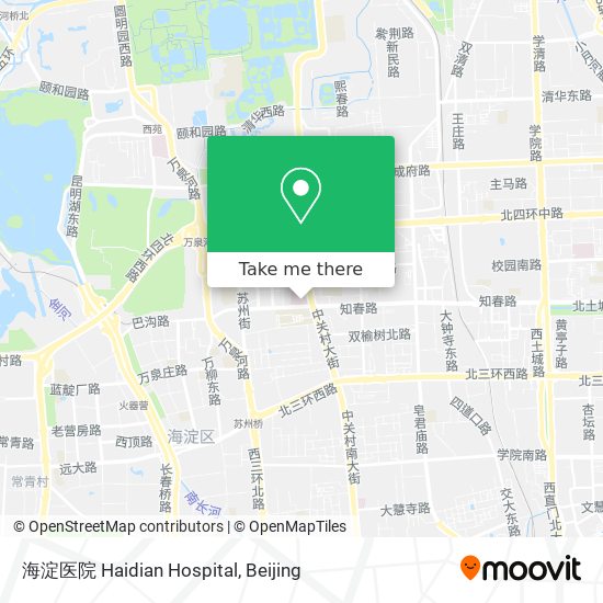 海淀医院 Haidian Hospital map