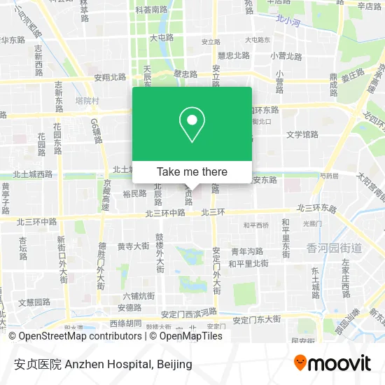 安贞医院 Anzhen Hospital map