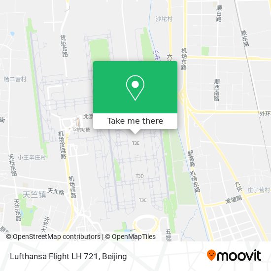 Lufthansa Flight LH 721 map