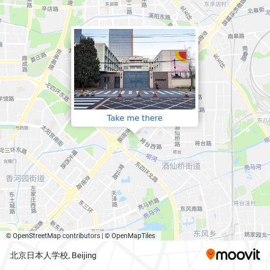 北京日本人学校 map