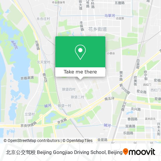 北京公交驾校 Beijing Gongjiao Driving School map