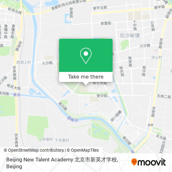 Beijing New Talent Academy 北京市新英才学校 map