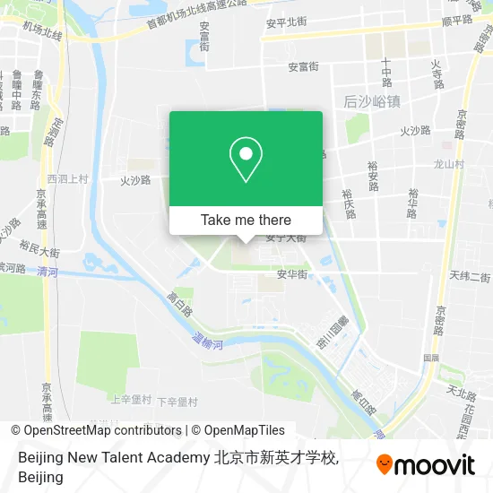 Beijing New Talent Academy 北京市新英才学校 map