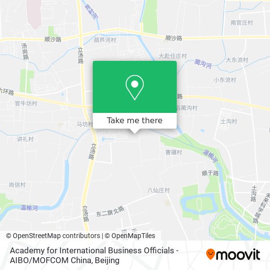 Academy for International Business Officials - AIBO / MOFCOM China map