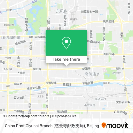 China Post Ciyunsi Branch (慈云寺邮政支局) map