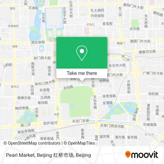 Pearl Market, Beijing 红桥市场 map