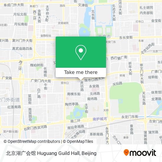 北京湖广会馆 Huguang Guild Hall map