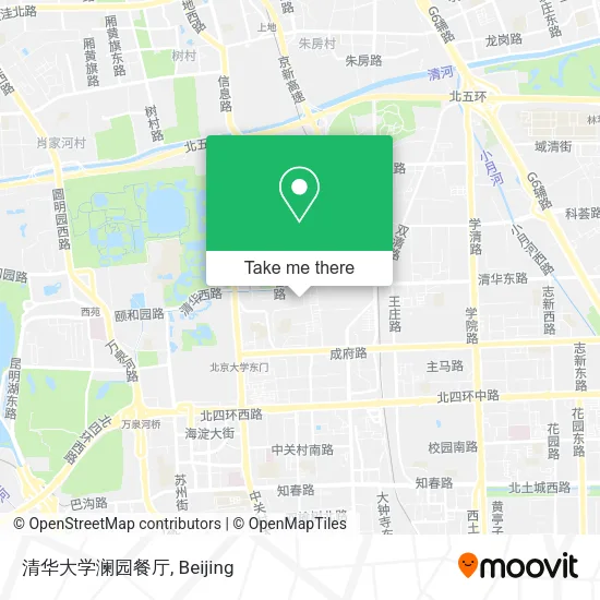 清华大学澜园餐厅 map