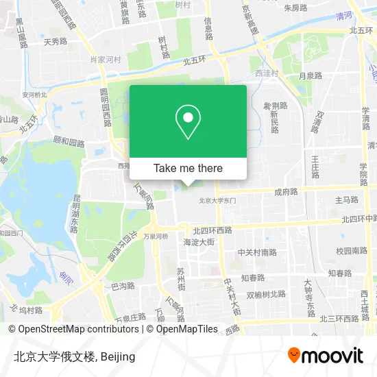 北京大学俄文楼 map