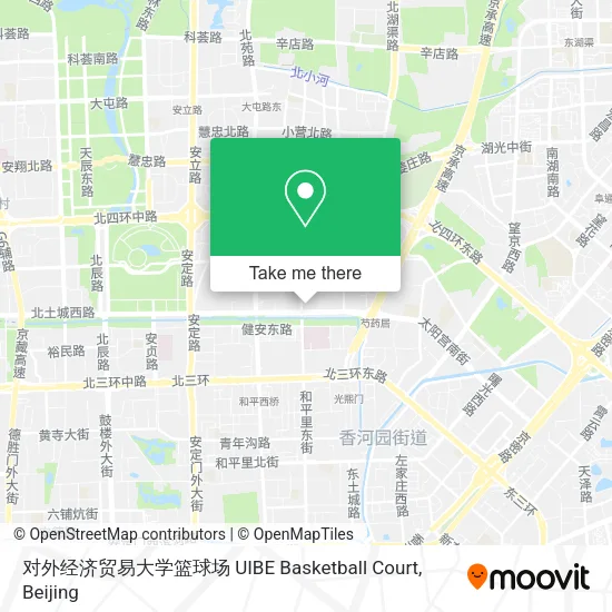 对外经济贸易大学篮球场 UIBE Basketball Court map