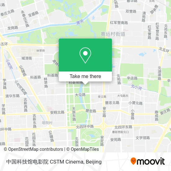 中国科技馆电影院 CSTM Cinema map