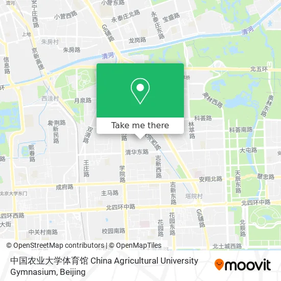 中国农业大学体育馆 China Agricultural University Gymnasium map