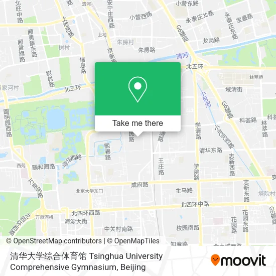 清华大学综合体育馆 Tsinghua University Comprehensive Gymnasium map