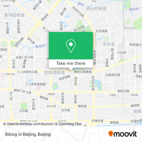 Biking in Beijing map