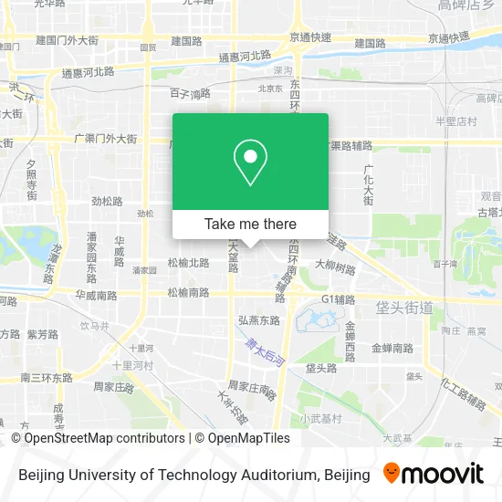 Beijing University of Technology Auditorium map
