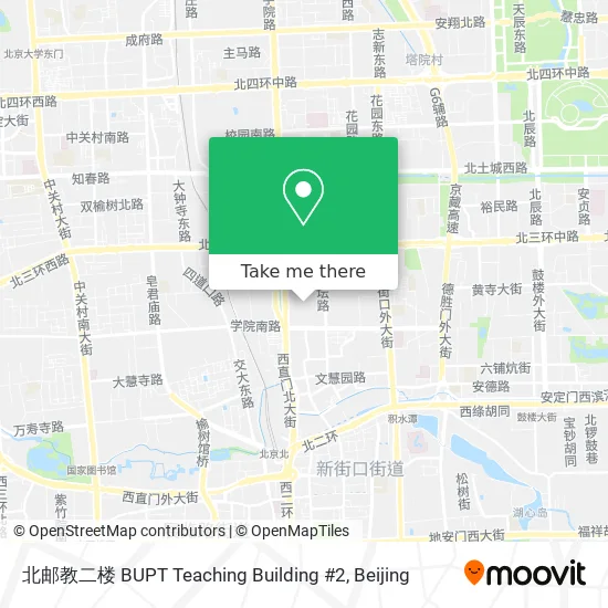 北邮教二楼 BUPT Teaching Building #2 map