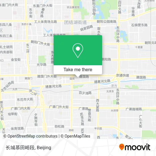 长城慕田峪段 map
