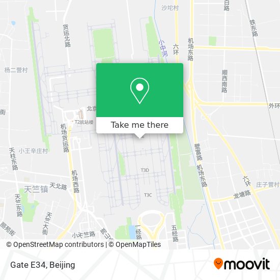 Gate E34 map