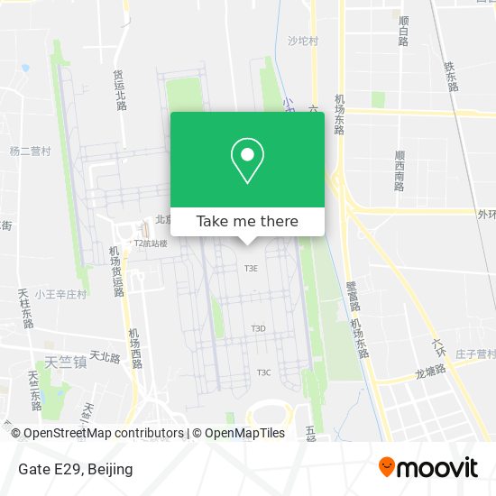 Gate E29 map