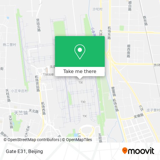 Gate E31 map