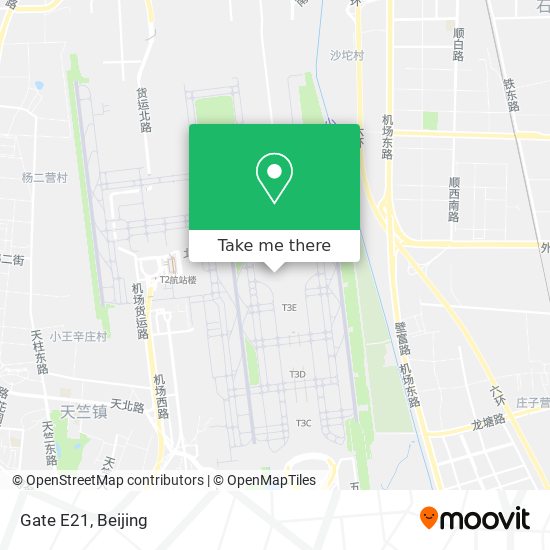 Gate E21 map