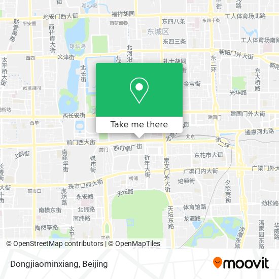 Dongjiaominxiang map