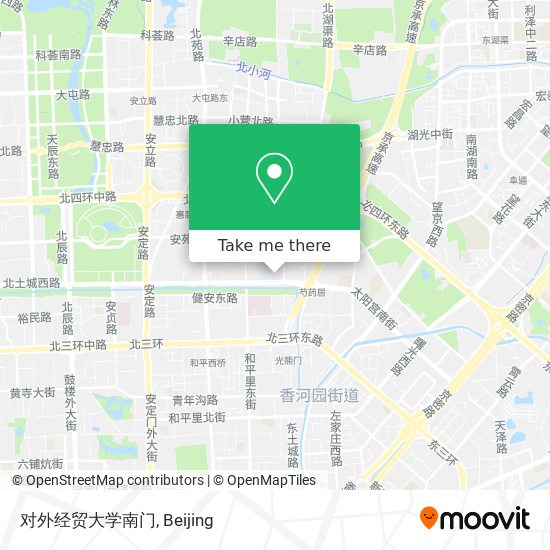 对外经贸大学南门 map