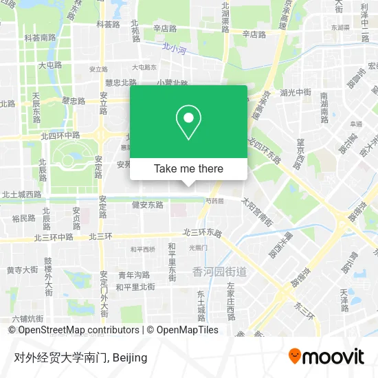 对外经贸大学南门 map