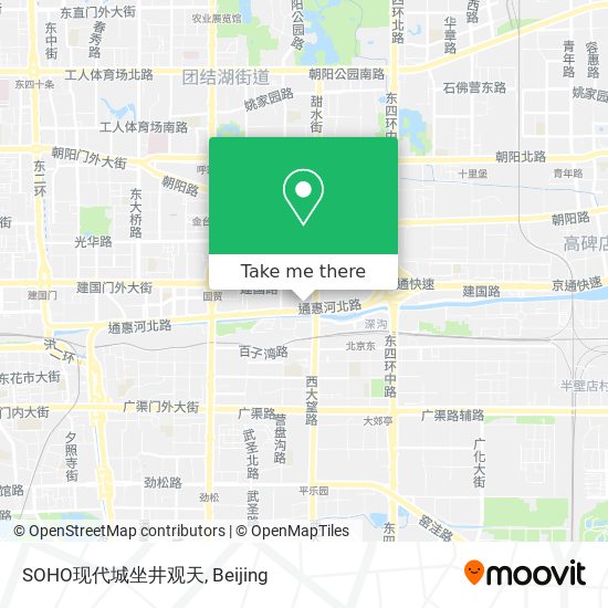 SOHO现代城坐井观天 map