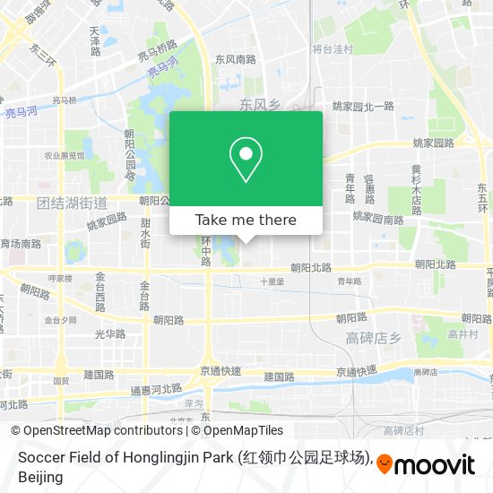Soccer Field of Honglingjin Park (红领巾公园足球场) map