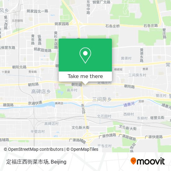 定福庄西街菜市场 map