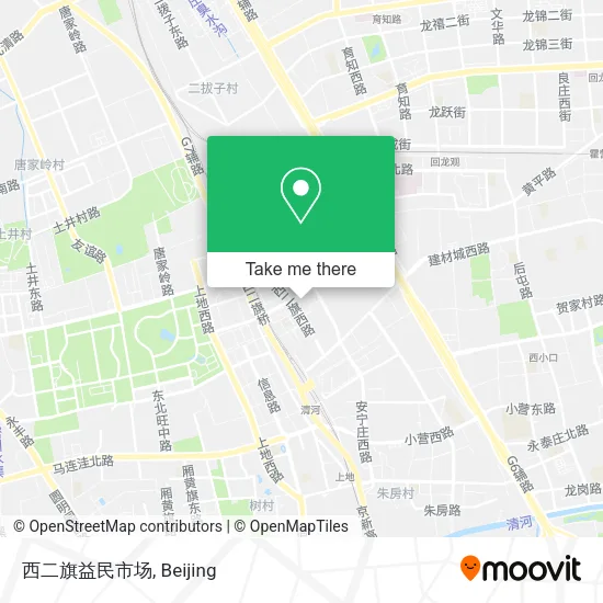 西二旗益民市场 map