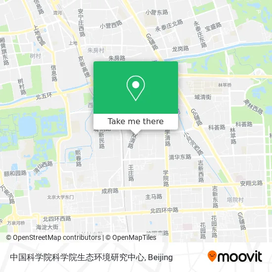 中国科学院科学院生态环境研究中心 map