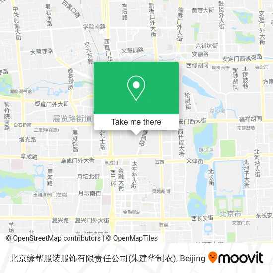 北京缘帮服装服饰有限责任公司(朱建华制衣) map
