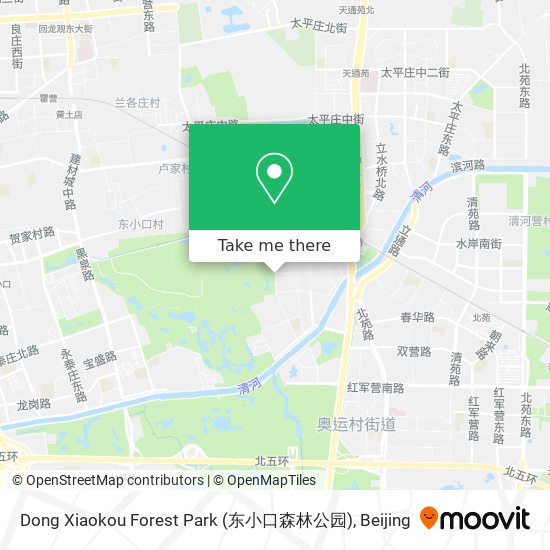 Dong Xiaokou Forest Park (东小口森林公园) map