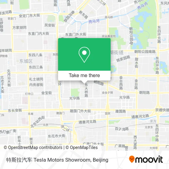 特斯拉汽车 Tesla Motors Showroom map